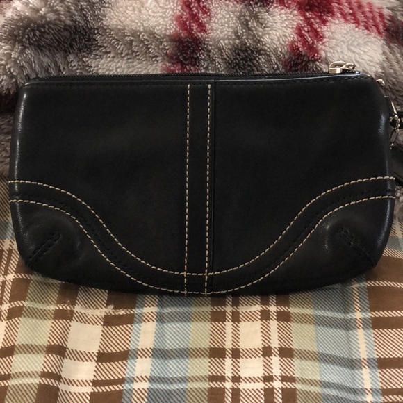 Coach Buckle Leather Wristlet - Picture 3 of 9